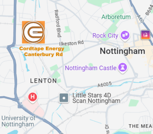 Map show the location of Cordtape Energy
